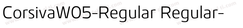 CorsivaW05-Regular Regular字体转换